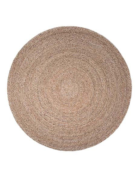 Rond wollen vloerkleed Bellano beige 142