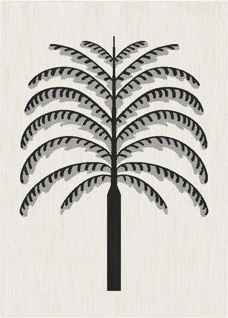 Buitenkleed Breeze zwart/wit - Interieur05