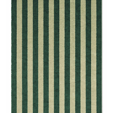 Lorena Canals Cabana Lines katoenen vloerkleed Stripes Duck Green/Lint