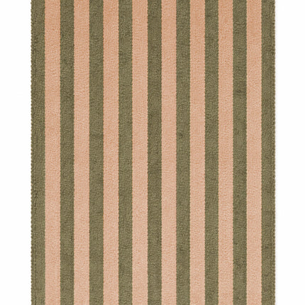 Lorena Canals Cabana Lines katoenen loper Stripes Roze/Kaki