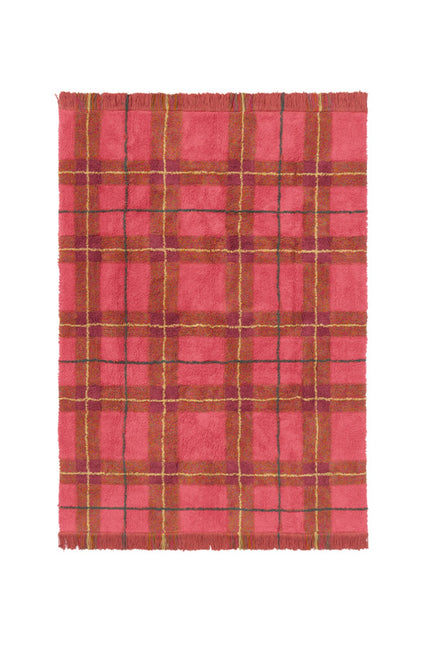 Lorena Canals wasbaar vloerkleed Tartan Vintage Rood