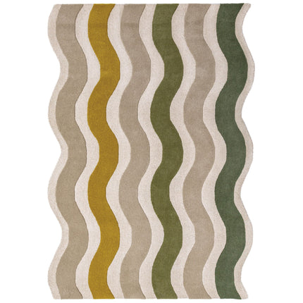 Flair Rugs wollen vloerkleed Cascade Groen