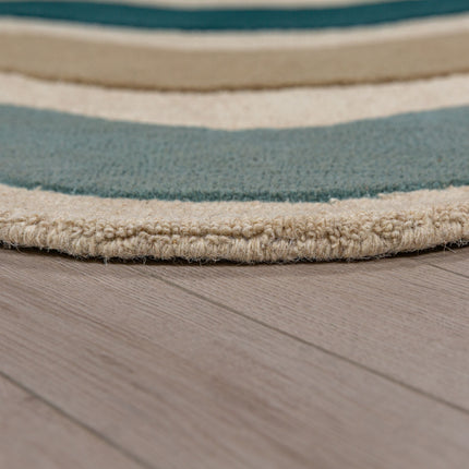 Flair Rugs wollen loper Cascade Blauw