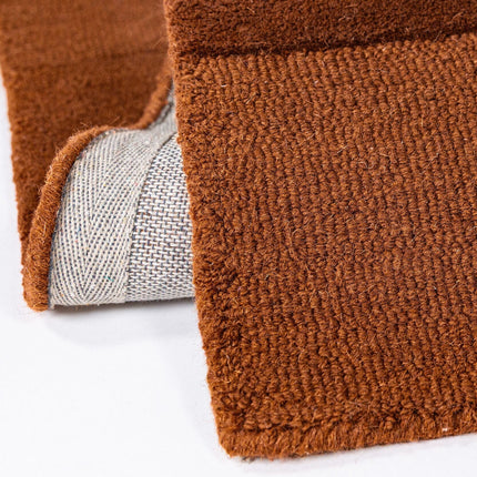 Flair Rugs wollen loper Checkerboard Terracotta