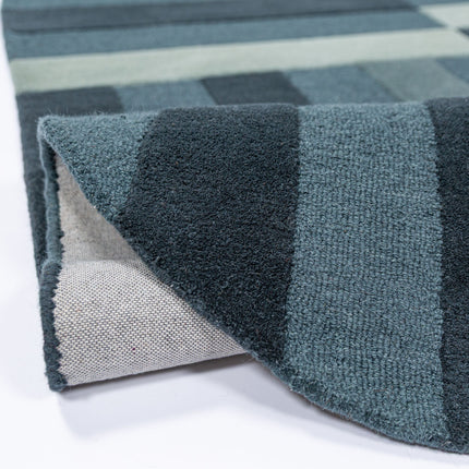 Flair Rugs wollen vloerkleed Eldon Blauw