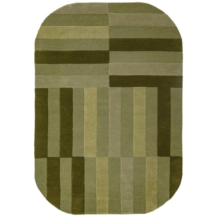 Flair Rugs wollen vloerkleed Eldon Groen