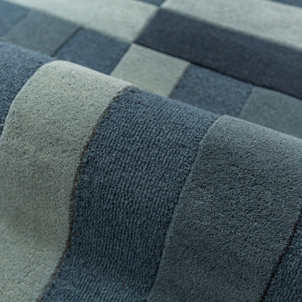 Flair Rugs wollen vloerkleed Eldon Blauw