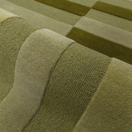 Flair Rugs wollen vloerkleed Eldon Groen