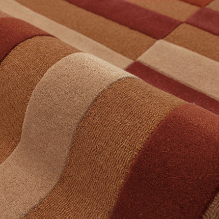 Flair Rugs wollen vloerkleed Eldon Terracotta