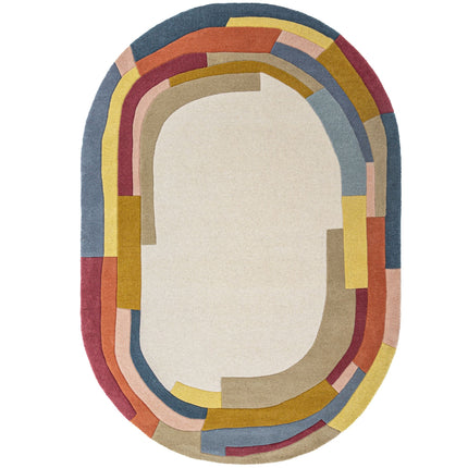 Flair Rugs wollen vloerkleed Emryc Multicolor