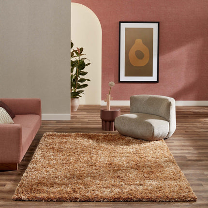 Wollen vloerkleed New Paulo Goud 030 - Brinker Carpets