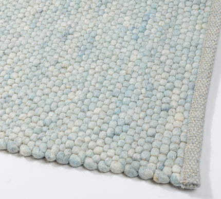 Wollen vloerkleed Greenland 151 Licht Blauw Mix - Eva Interior