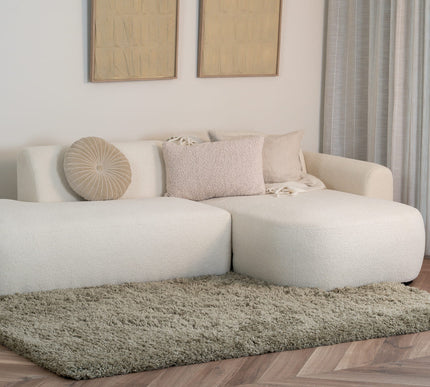 Hoogpolig vloerkleed Pilo groen polyester Interieur05