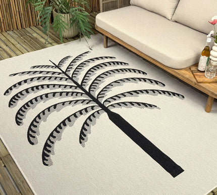 Buitenkleed Breeze zwart/wit - Interieur05