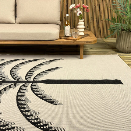 Buitenkleed Breeze zwart/wit - Interieur05
