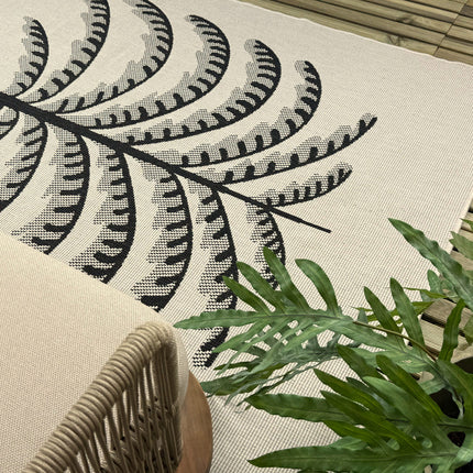 Buitenkleed Breeze zwart/wit - Interieur05