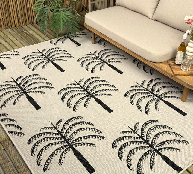 Buitenkleed Oase zwart/wit - Interieur05