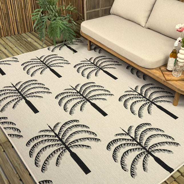 Buitenkleed Oase zwart/wit - Interieur05