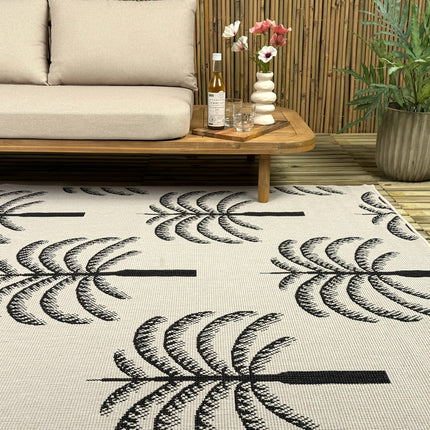 Buitenkleed Oase zwart/wit - Interieur05