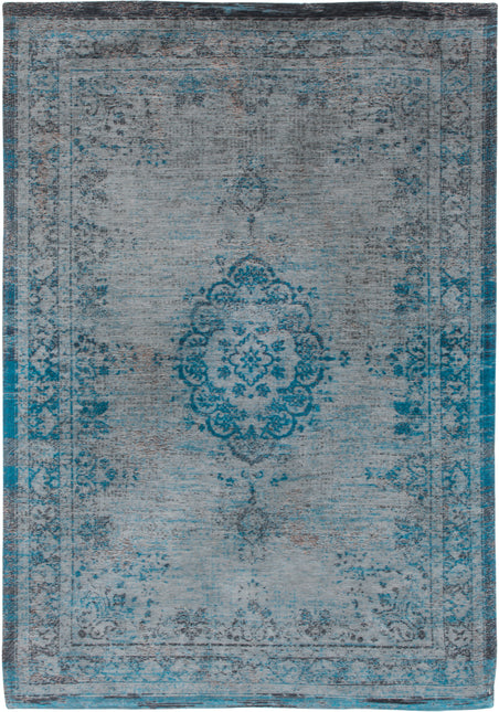 Fading World Medallion Collection Grey turquoise 8255 - Louis de Poortere