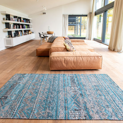 Antiquarian Kilim Zemmuriblue 9110 - Louis de Poortere