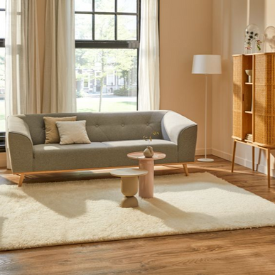 Wollen vloerkleed Merano wit 011 - Brinker Carpets