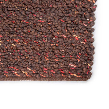 Feelgood by Brinker wollen vloerkleed Modena bruin/antraciet 522