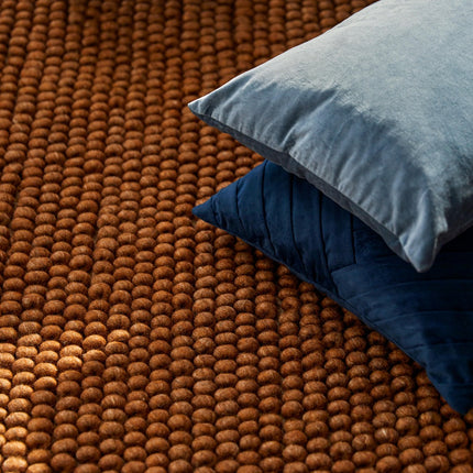 Feelgood by Brinker wollen vloerkleed New Loop bruin 631