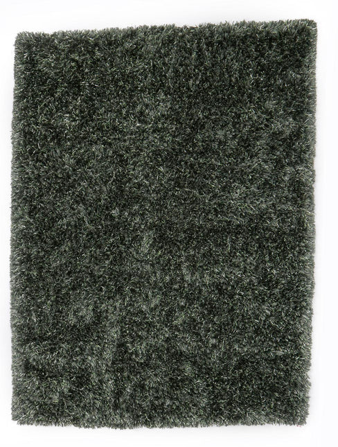 Wollen vloerkleed New Paulo Donkergroen 442 - Brinker Carpets