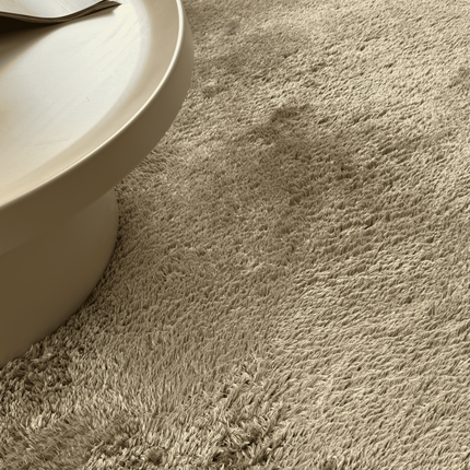 Organisch hoogpolig vloerkleed Odelia bruin/taupe - Interieur05