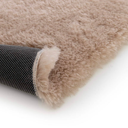 Hoogpolig vloerkleed Furr bruin - Interieur05