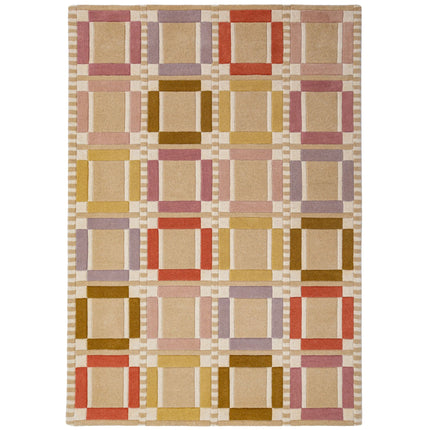 Flair Rugs wollen vloerkleed Quadro Pastel
