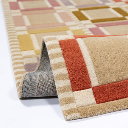 Flair Rugs wollen vloerkleed Quadro Pastel