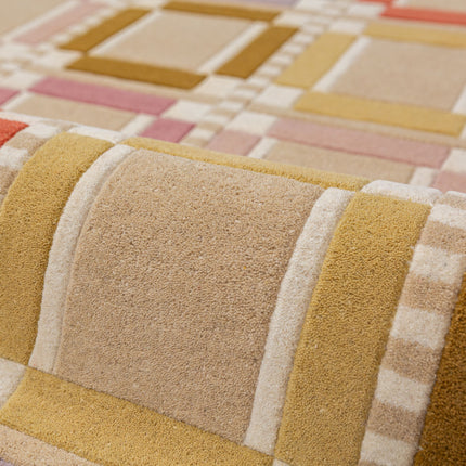 Flair Rugs wollen vloerkleed Quadro Pastel