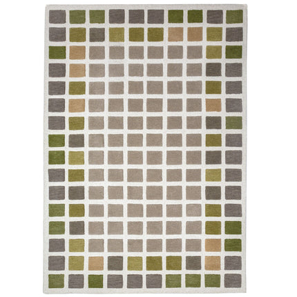 Flair Rugs wollen vloerkleed Renga Groen