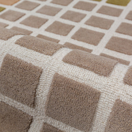 Flair Rugs wollen vloerkleed Renga Groen