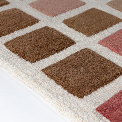 Flair Rugs wollen vloerkleed Renga Roze