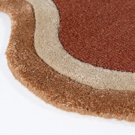 Flair Rugs wollen vloerkleed Rivo Terracotta