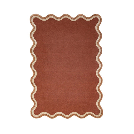 Flair Rugs wollen vloerkleed Rivo Terracotta