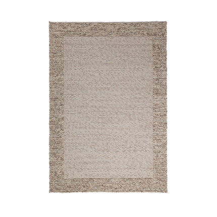 Flair Rugs wollen vloerkleed Rue Donkernaturel