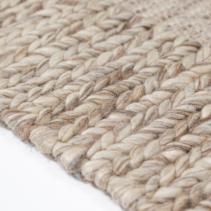 Flair Rugs wollen vloerkleed Rue Donkernaturel