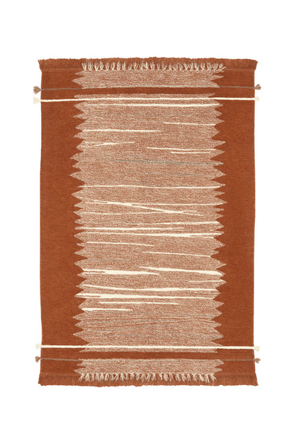 Lorena Canals wasbaar vloerkleed Nomad Sumak Terracotta