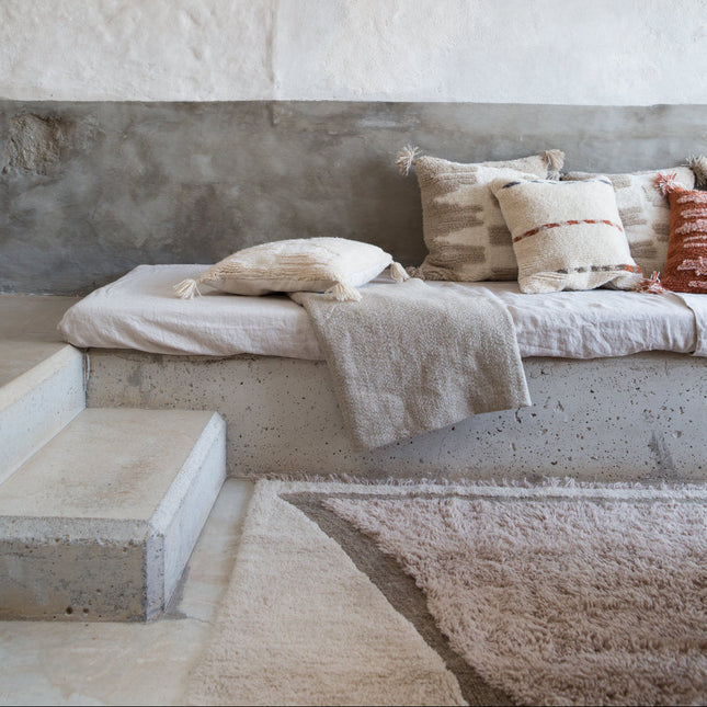 Lorena Canals wasbaar vloerkleed Nomad Suf Taupe