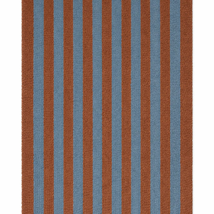 Lorena Canals Cabana Lines wollen loper Stripes Cinnamon/Ocean Blue