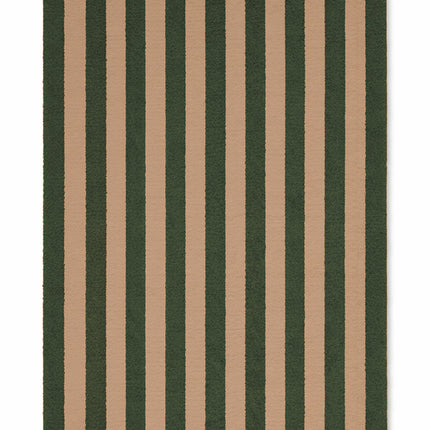 Lorena Canals Cabana Lines wollen loper Stripes Duck Green/Roze