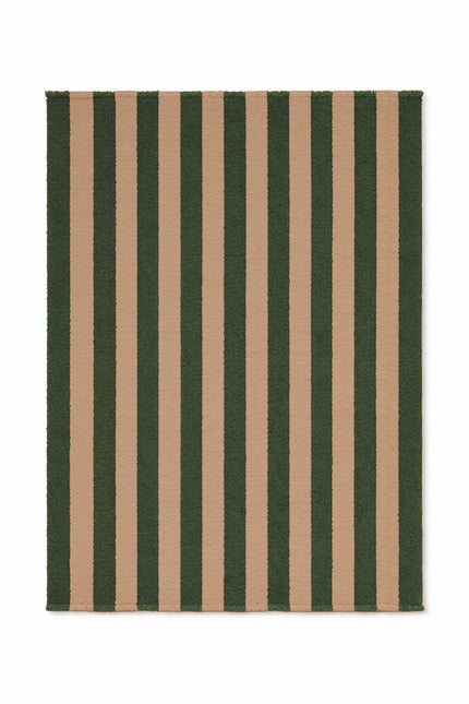 Lorena Canals Cabana Lines wollen vloerkleed Stripes Duck Green/Roze