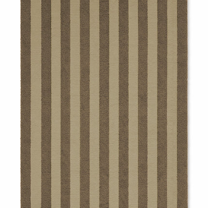 Lorena Canals Cabana Lines wollen vloerkleed Stripes Kaki/Duck Green