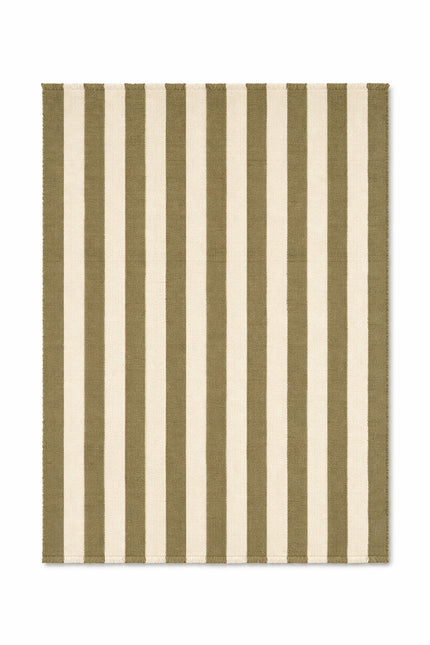 Lorena Canals Cabana Lines wollen loper Stripes Naturel/Kaki