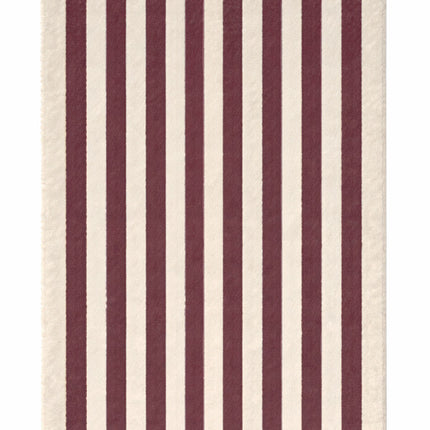 Lorena Canals Cabana Lines wollen vloerkleed Stripes Naturel/Marsala