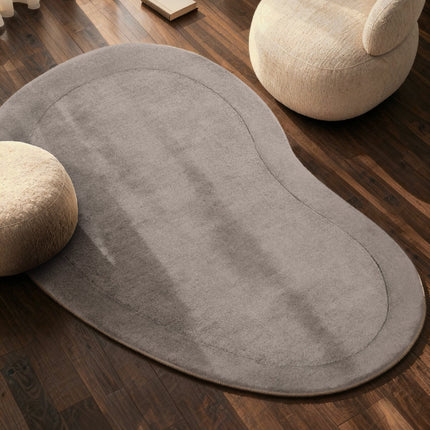 Villeroy & Boch 1812 wollen vloerkleed organische vorm Kivi Naturel Grijs - Vloerkledenloods